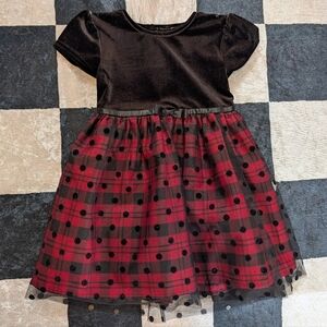 Girls Velvet Christmas Dress